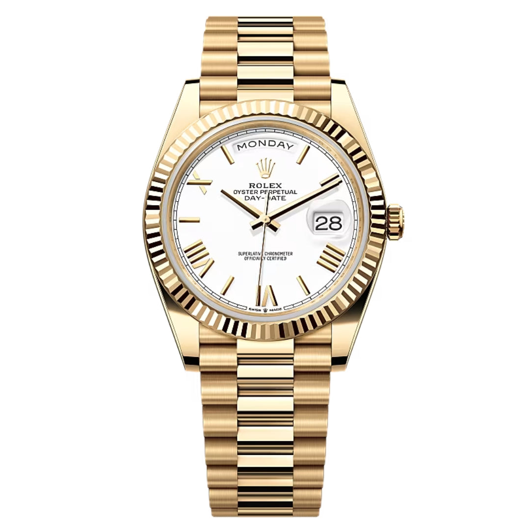 Rolex Day-Date 40 228238 White Roman Numeral Dial 2023