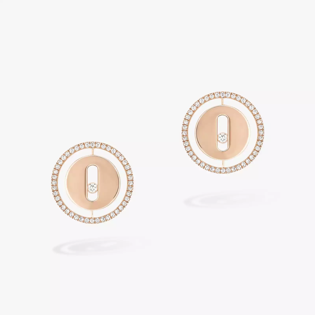 Lucky Move Stud Diamond Earrings 18ct Gold