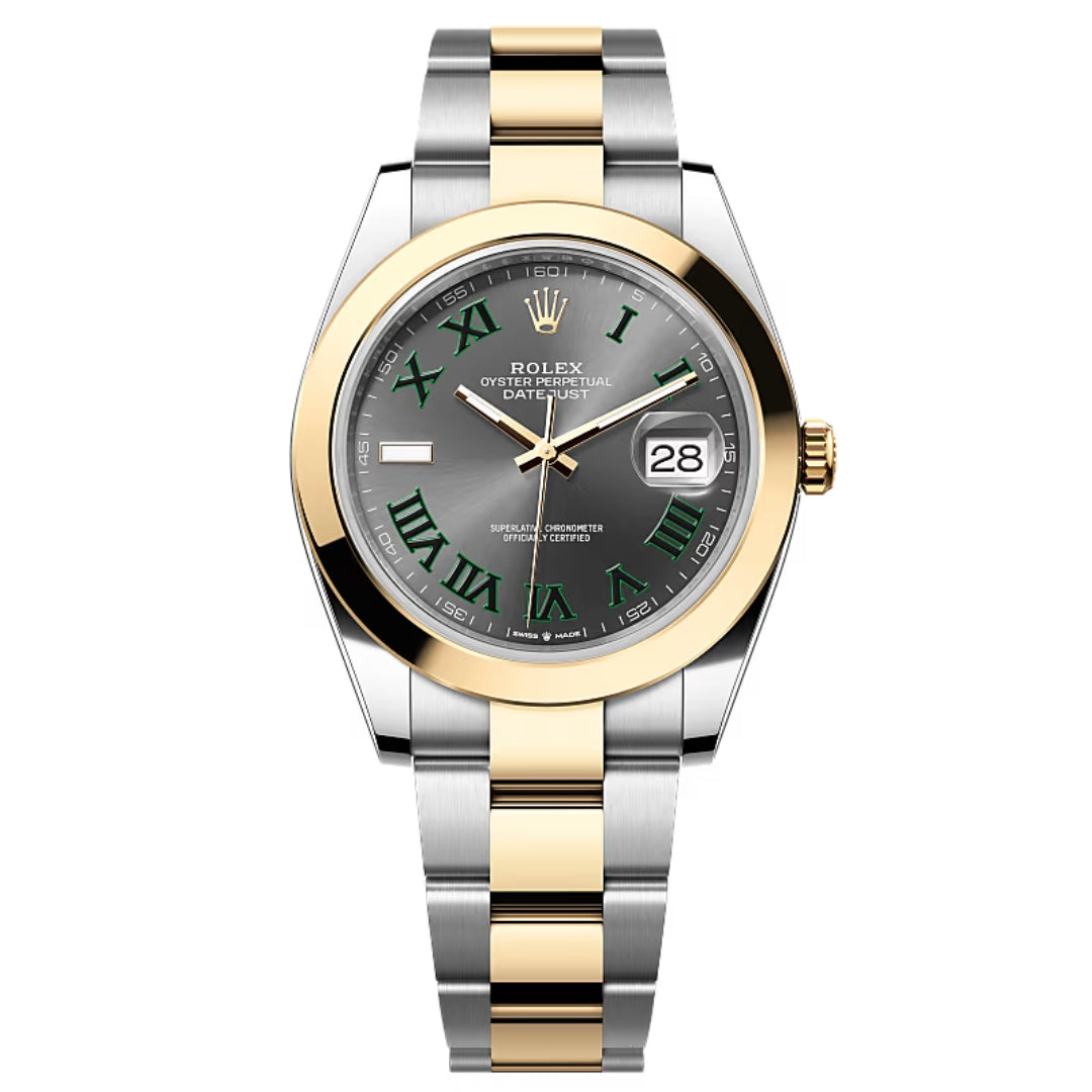 Rolex Datejust 41 126303 Wimbledon Dial Smooth Bezel 2023