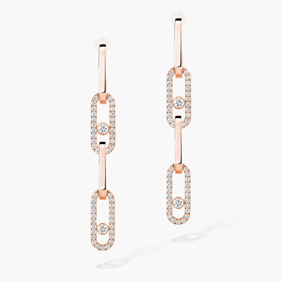 Move Link Transformable Diamond Earrings 18ct Gold