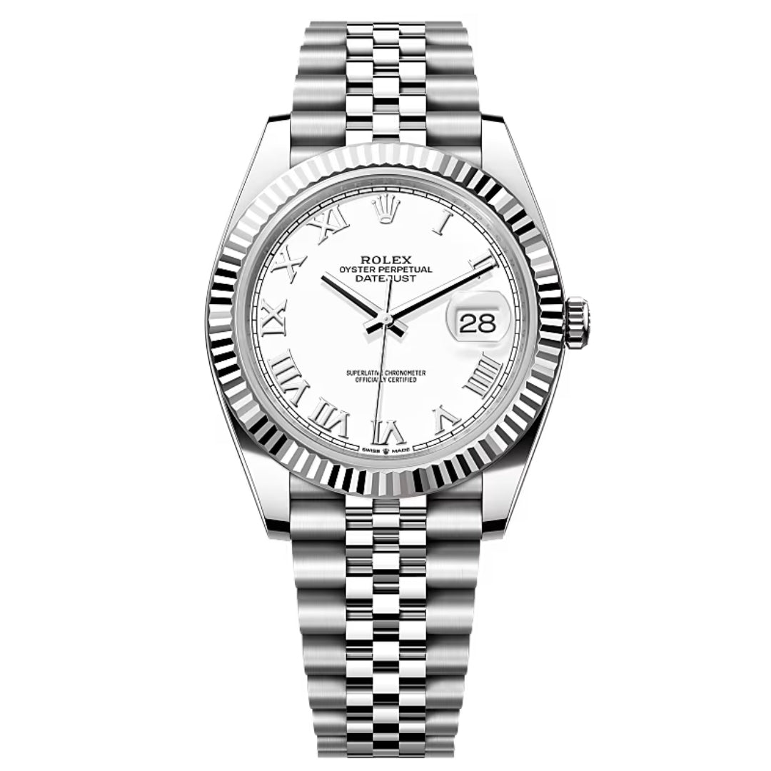 Rolex Datejust 41 126334 White Roman Numeral Dial Jubilee 2023