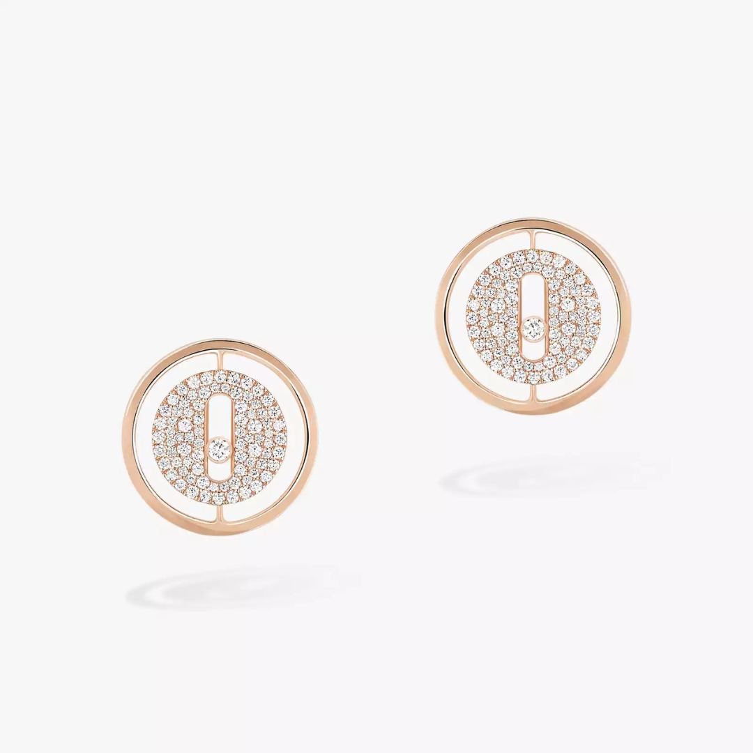 Lucky Move Diamond Pavé Stud Earrings 18ct Gold