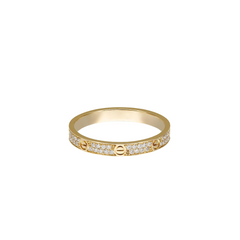 Bague Cartier Love Mini Or 18 carats Pavée Diamants