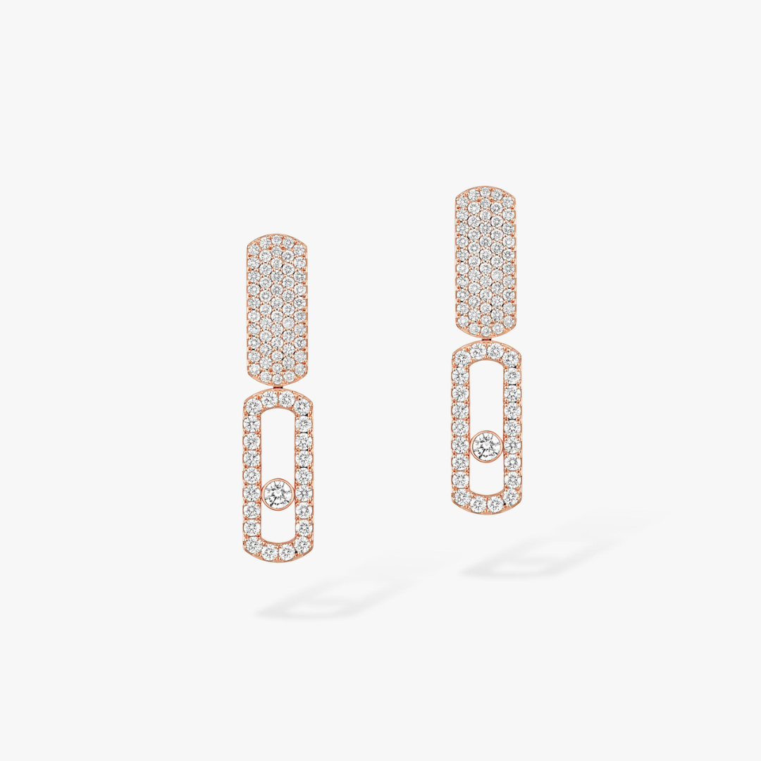 Imperial Move Large Diamond Earrings 18ct Gold