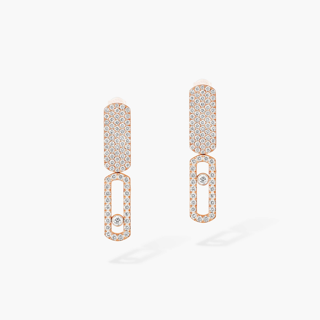 Imperial Move Small Diamond Earrings 18ct Gold