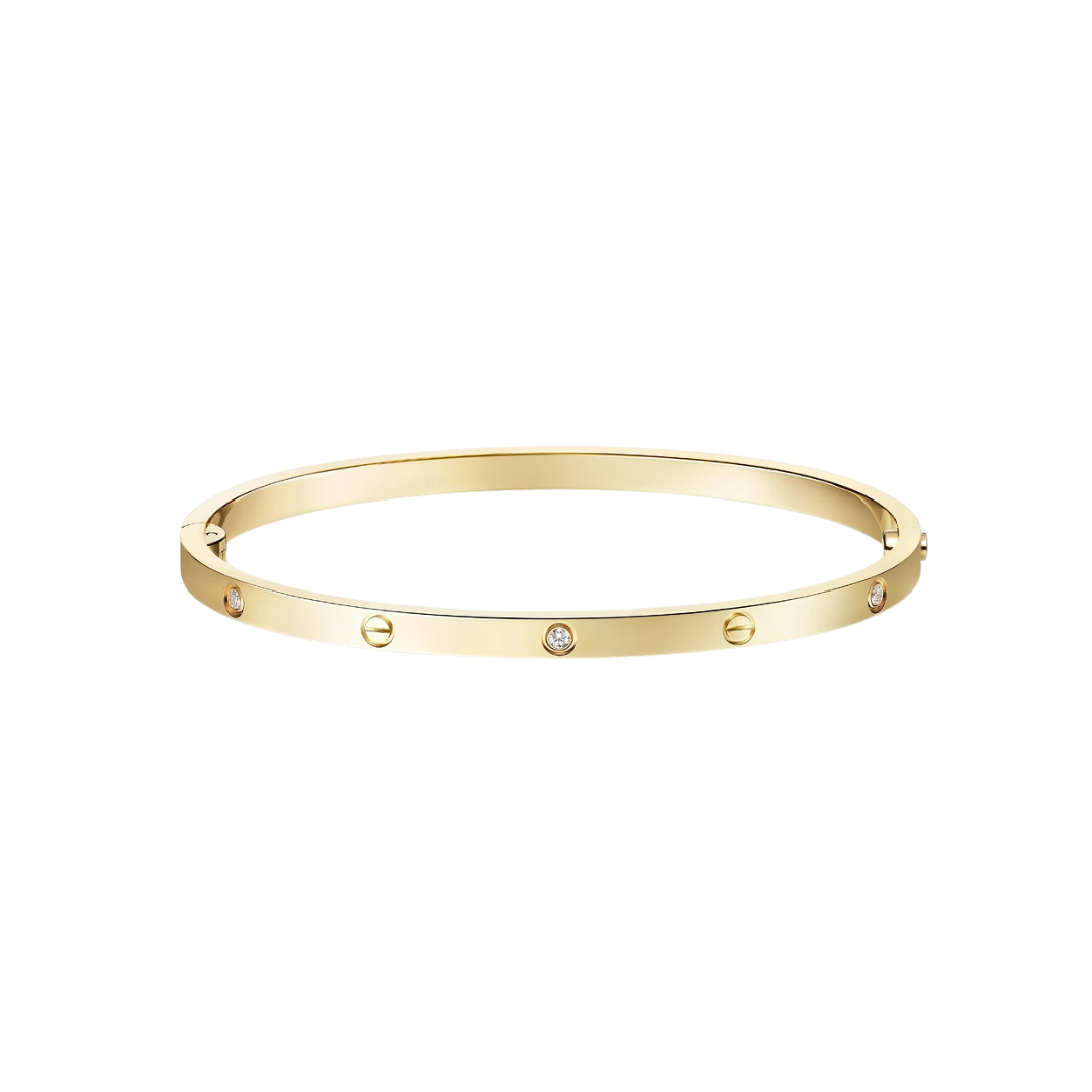 Cartier Small Love Bracelet 6 Diamonds 18ct Gold