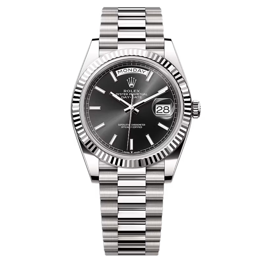 Rolex Day-Date 40 228239 Black Baton Dial 2023