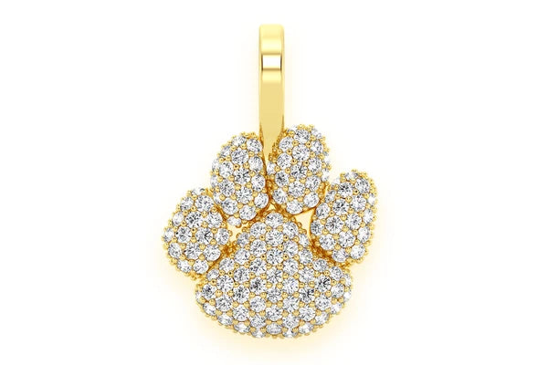 Erkals Jewellers Dog Paw Pendant 18K Gold Diamond 0.45ctw