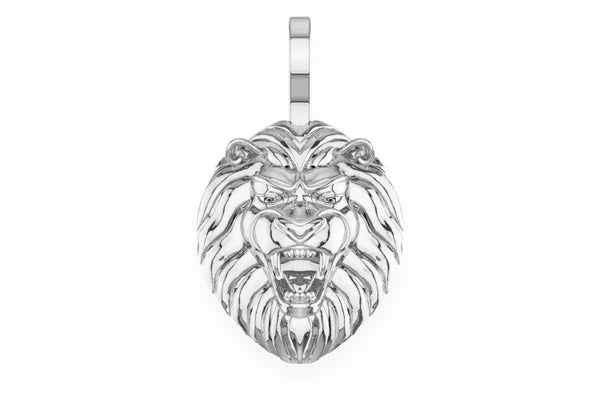 Erkals Jewellers Plain Stripped Lion Pendant 18K Gold