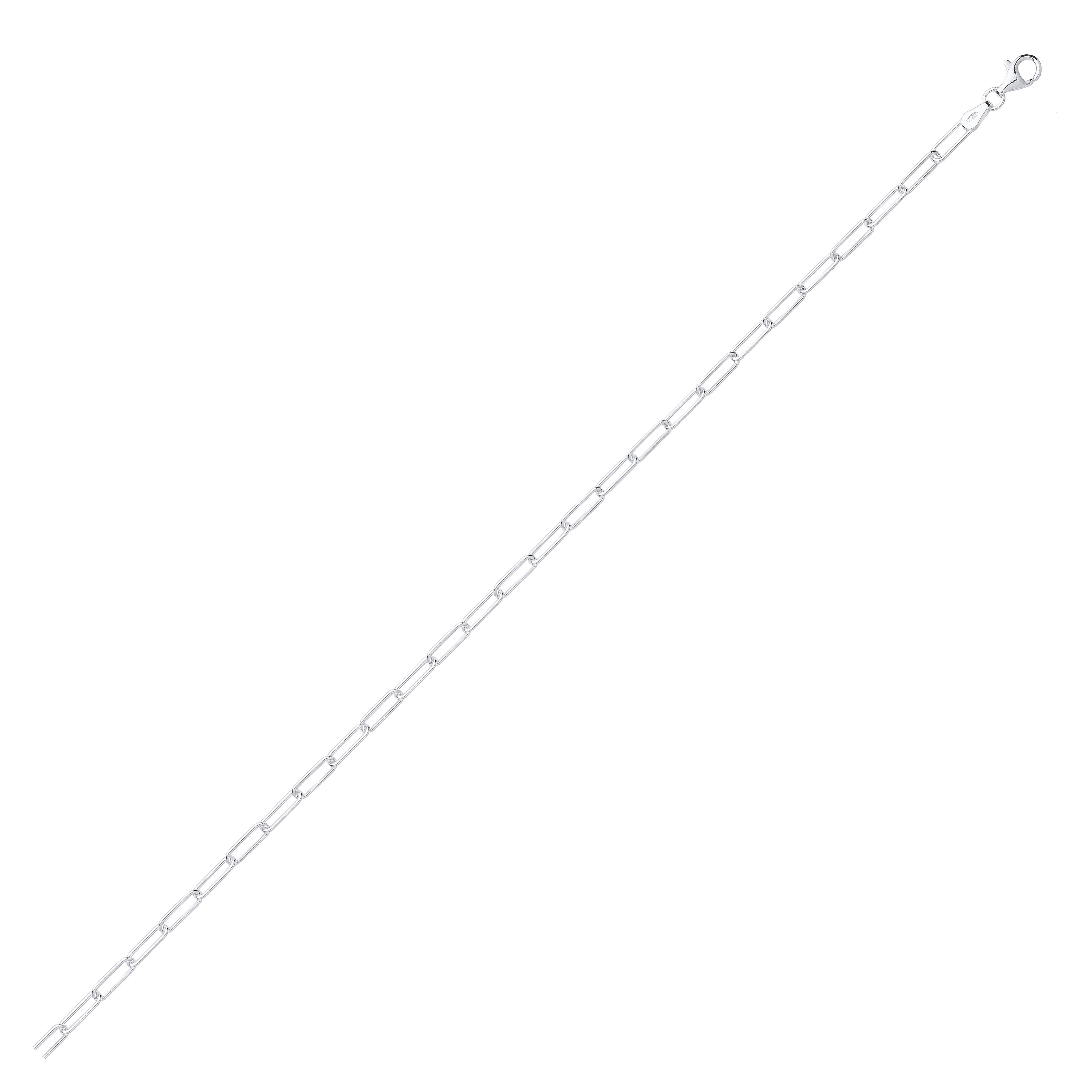 Silver Paper Clip Link Chain