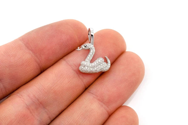 Erkals Jewellers Snake Emoji Pendant 18K Gold 0.33ctw