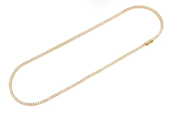 Erkals Jewellers 9pt Prong Set Diamond Tennis Necklace 18K Gold 15.00ctw
