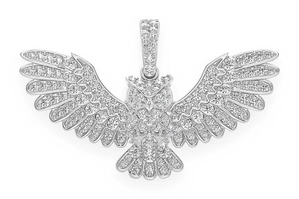 Erkals Jewellers Owl Pendant 18K Gold Diamond 0.75ctw