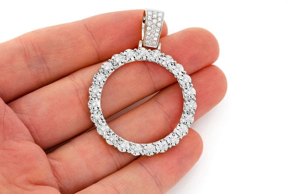 Erkals Jewellers Miracle Set Picture Memory Pendant 18K Gold Diamond 1.15ctw