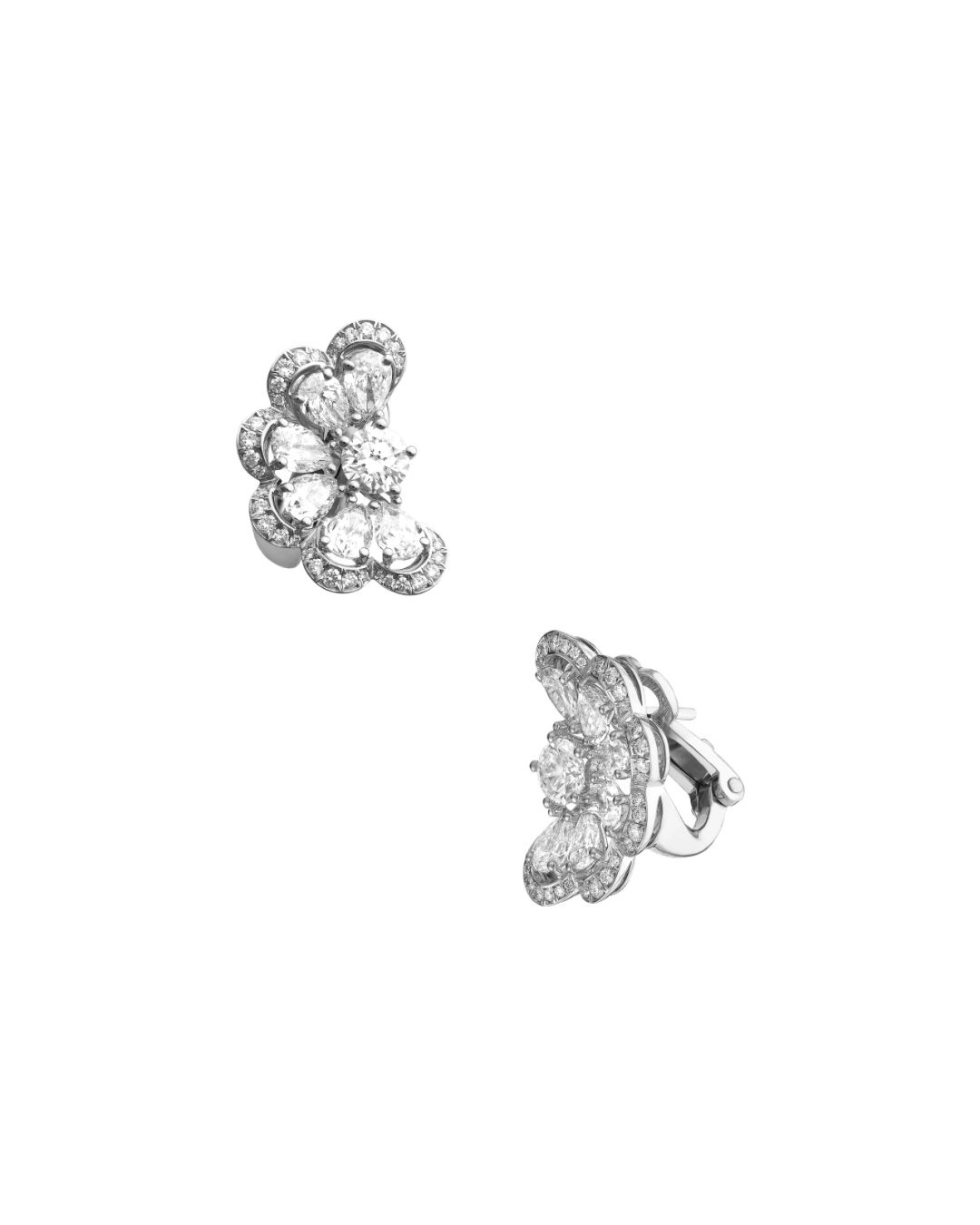 Precious Lace Nuage Diamond Earrings 18ct White Gold