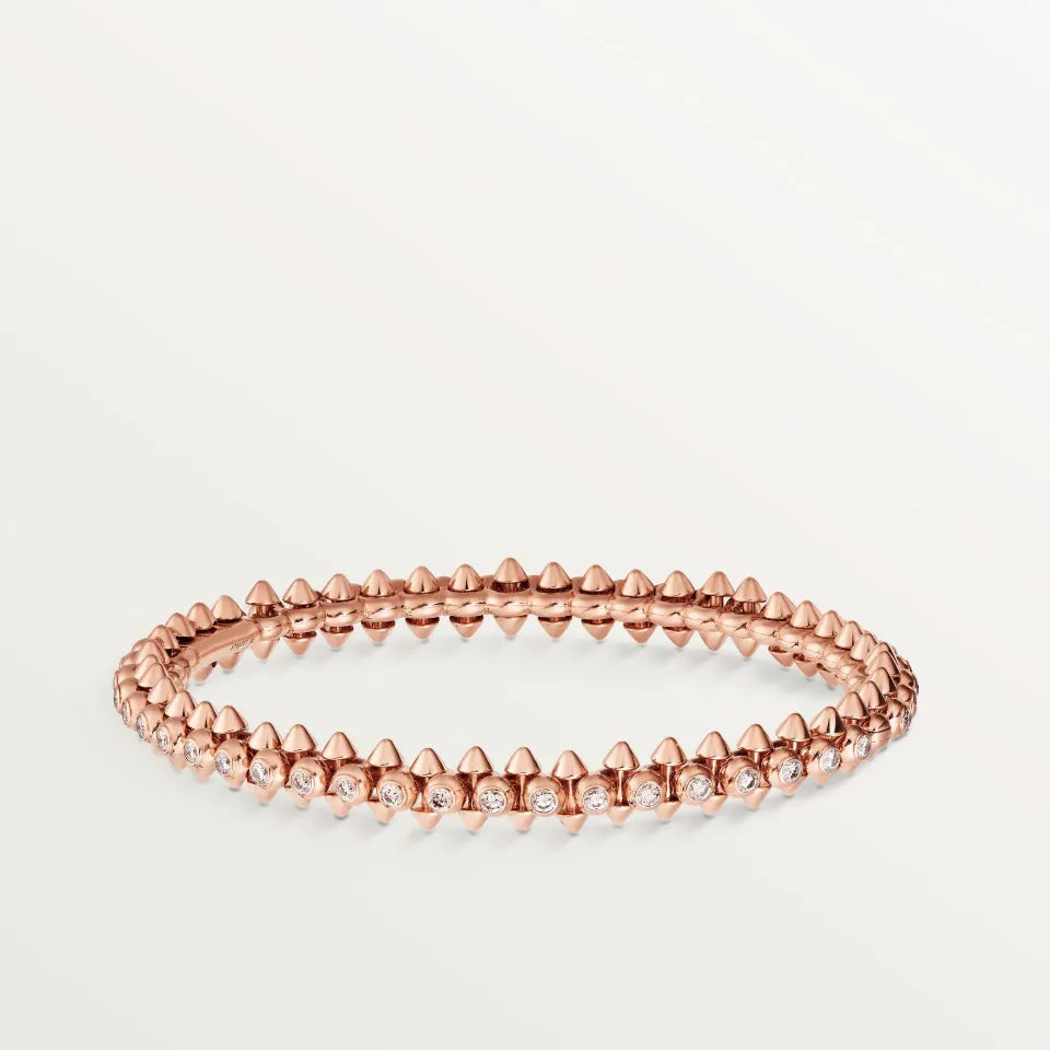 Cartier Clash de Cartier Bracelet Medium Model Diamonds 18K Rose Gold