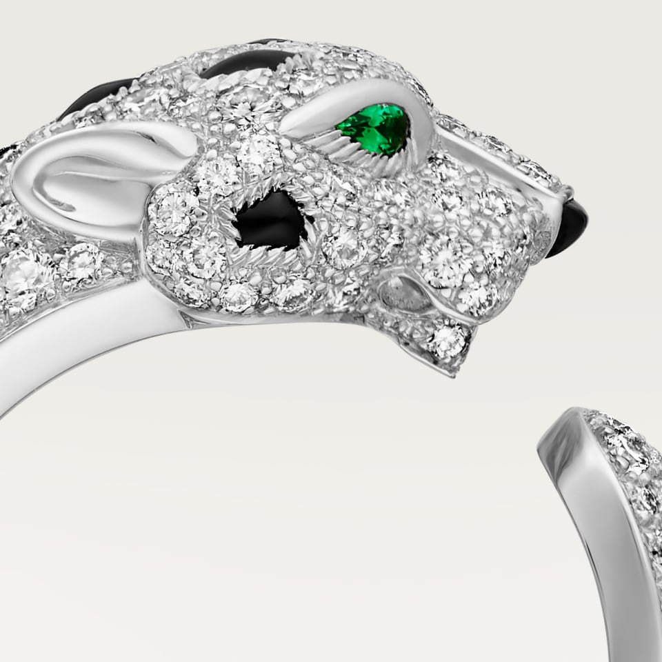 Cartier Panthère de Cartier Ring Medium Model Semi-Paved