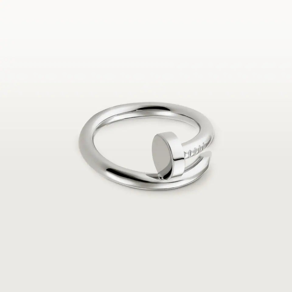 Cartier Juste un Clou Ring Classic Model 18K White Gold