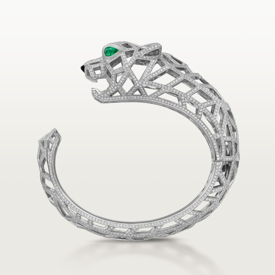 Cartier Panthère de Cartier Bracelet Paved White Gold
