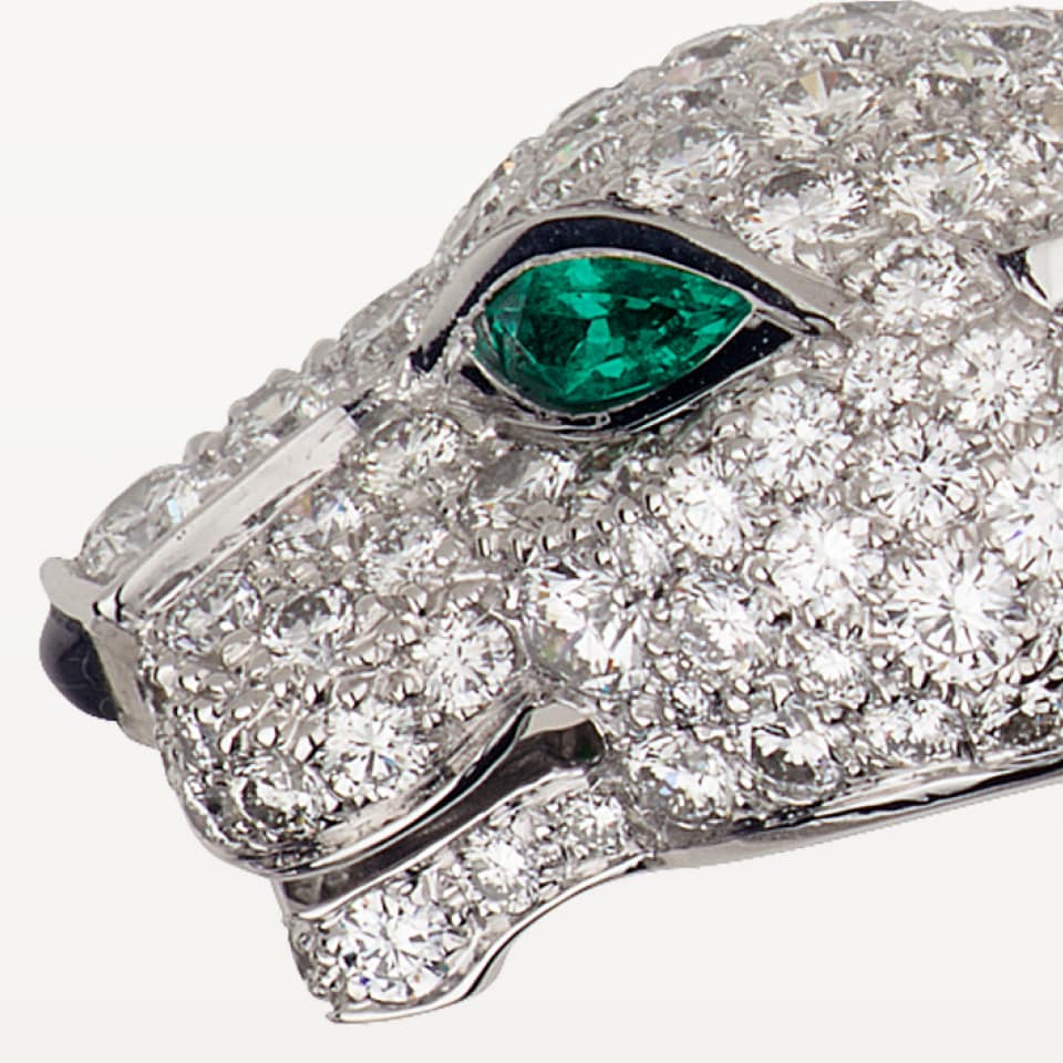 Cartier Panthère de Cartier Bracelet Paved White Gold