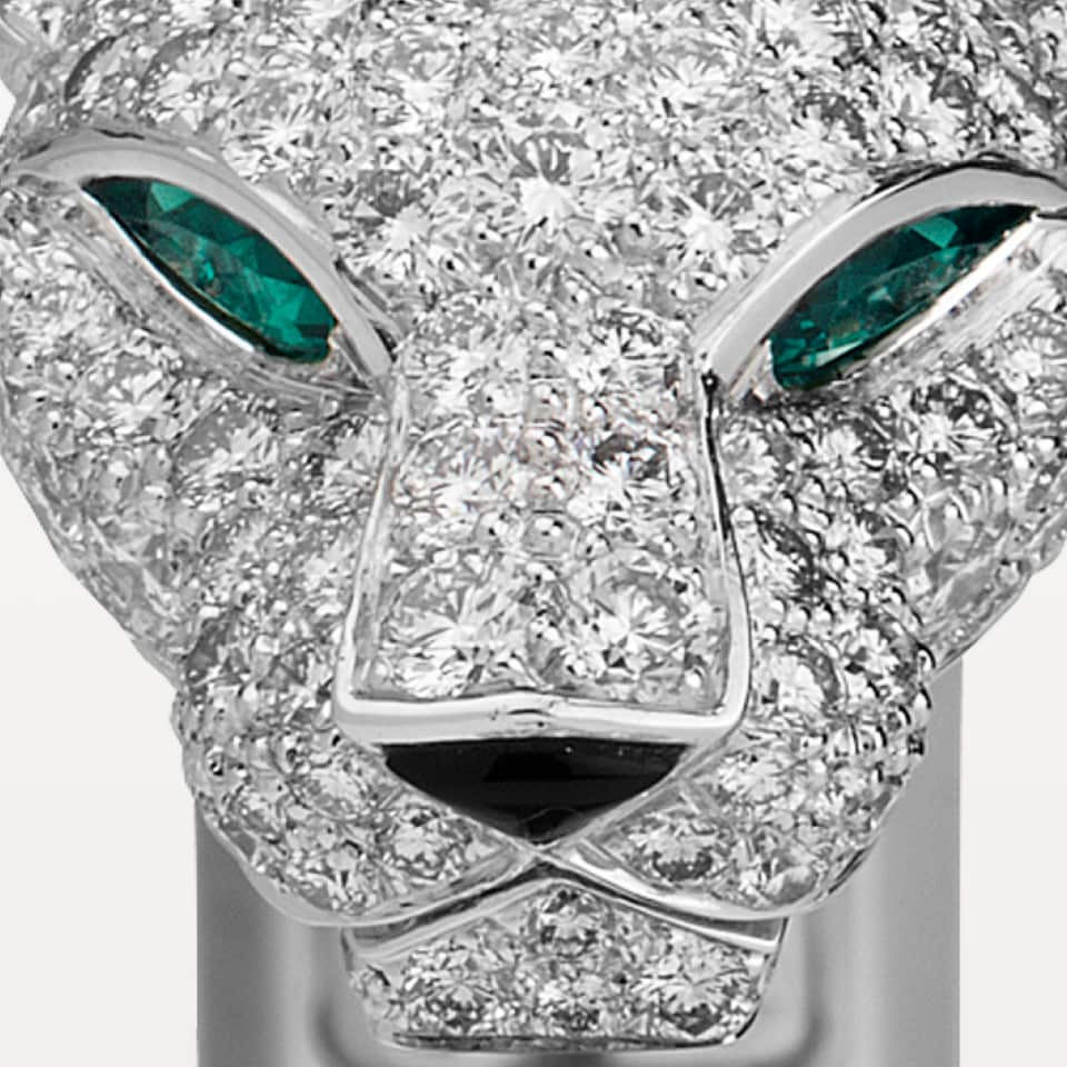 Cartier Panthère de Cartier Bracelet Paved White Gold