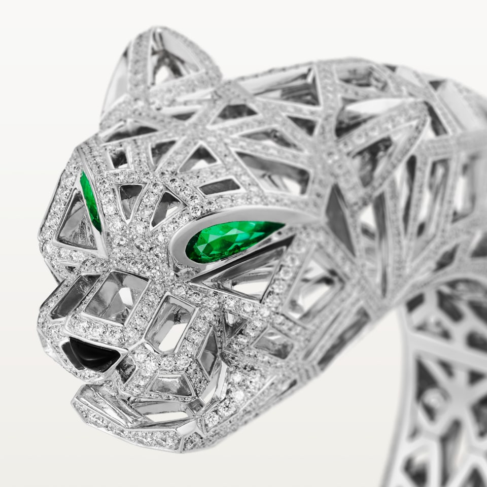 Cartier Panthère de Cartier Bracelet Paved White Gold