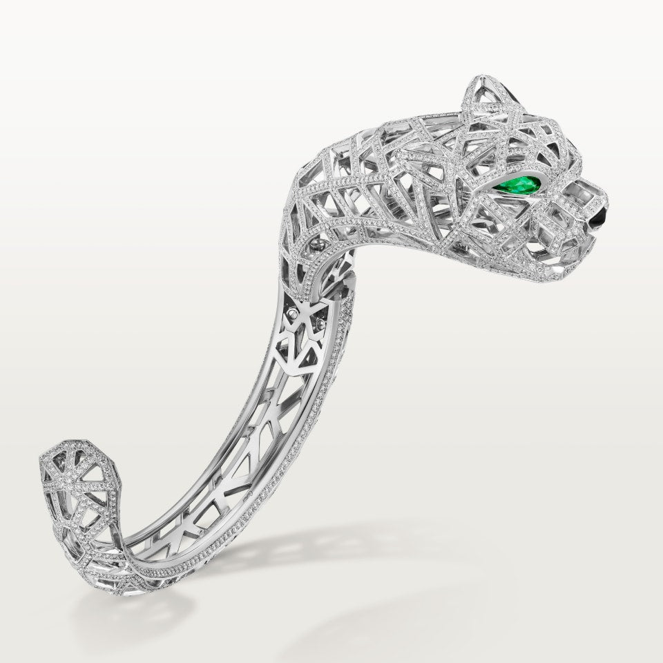 Cartier Panthère de Cartier Bracelet Paved White Gold