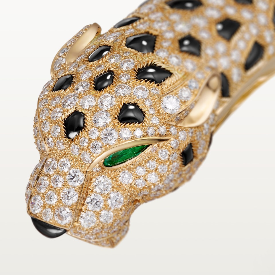 Cartier Panthère de Cartier Bracelet Paved Yellow Gold