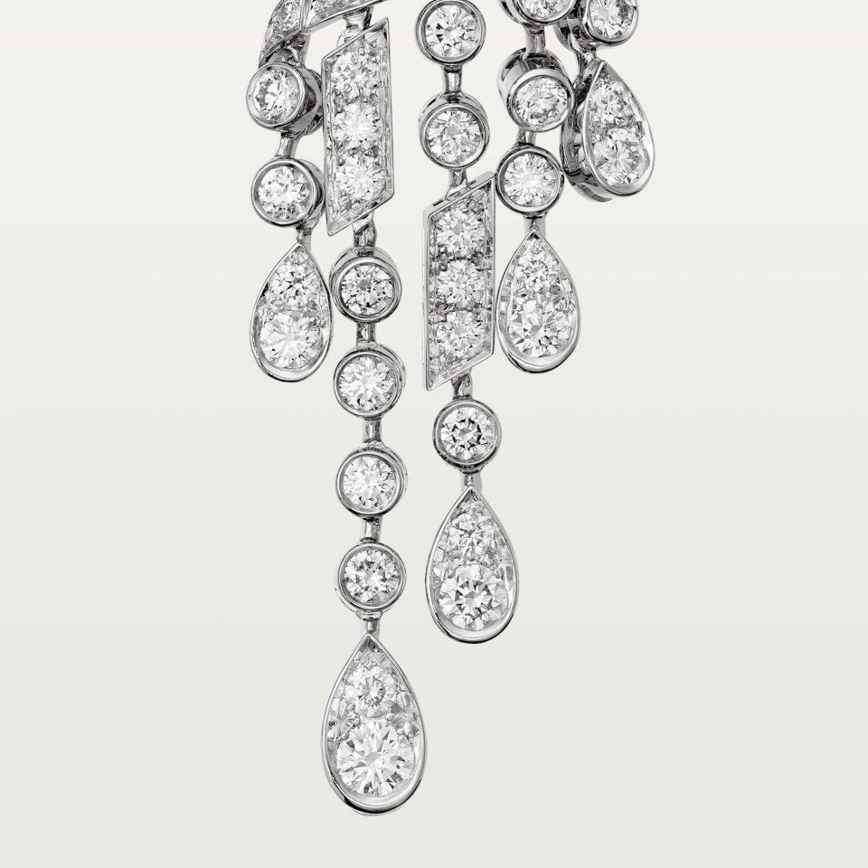 Cartier Panthère de Cartier Earrings White Gold Emeralds Onyx Diamonds