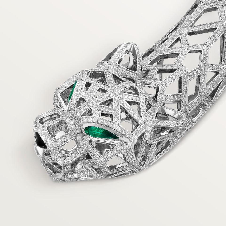 Cartier Panthère de Cartier Necklace Paved White Gold