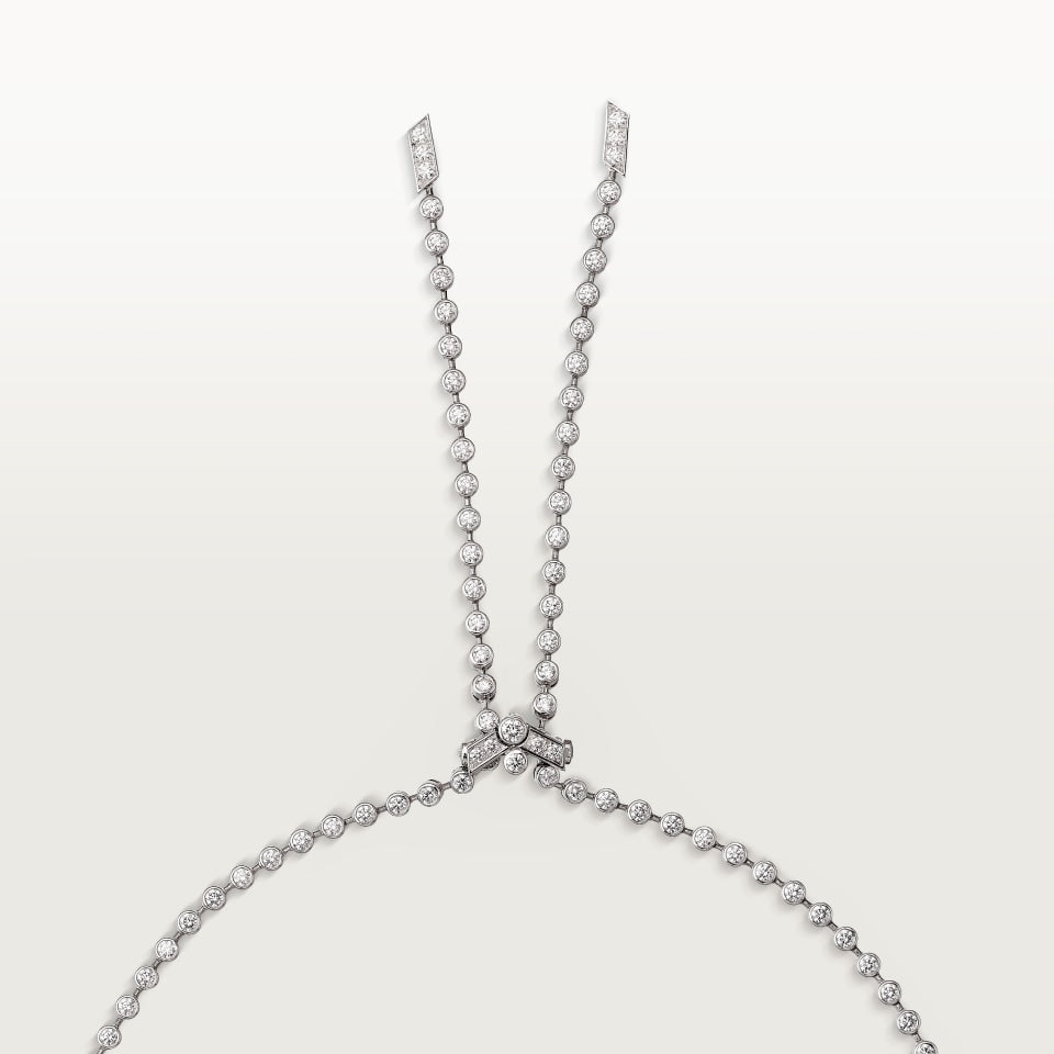 Cartier Panthère de Cartier Necklace White Gold Emeralds Onyx Diamonds