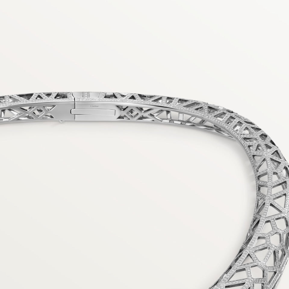 Cartier Panthère de Cartier Necklace Paved White Gold