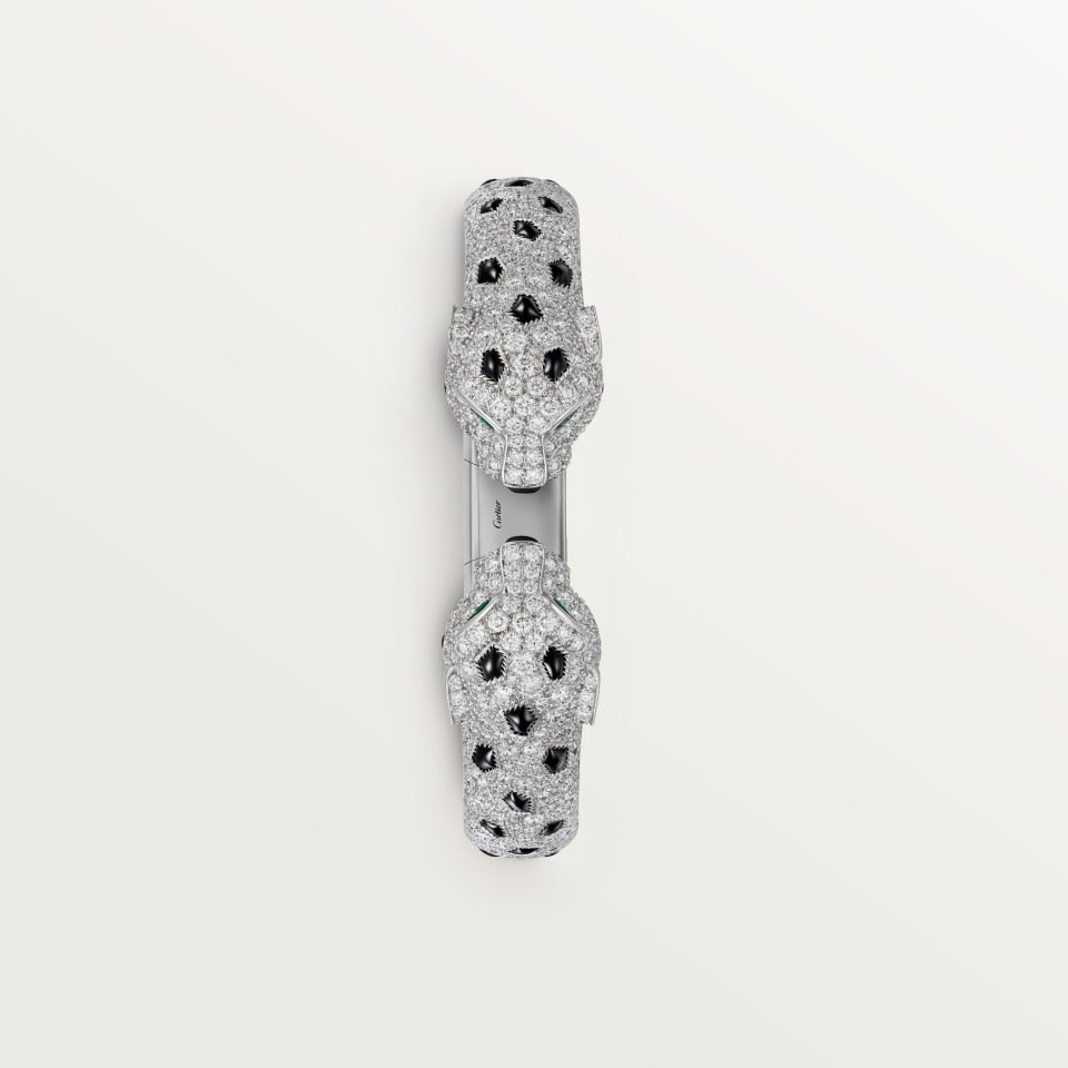 Cartier Panthère de Cartier Bracelet White Gold Emeralds Onyx Diamonds
