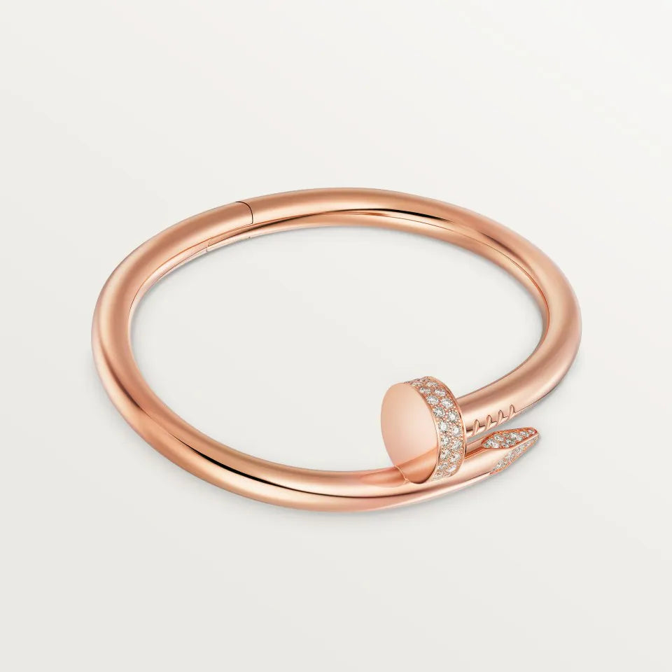 Cartier Juste un Clou Bracelet Large Model Diamonds 18K Rose Gold