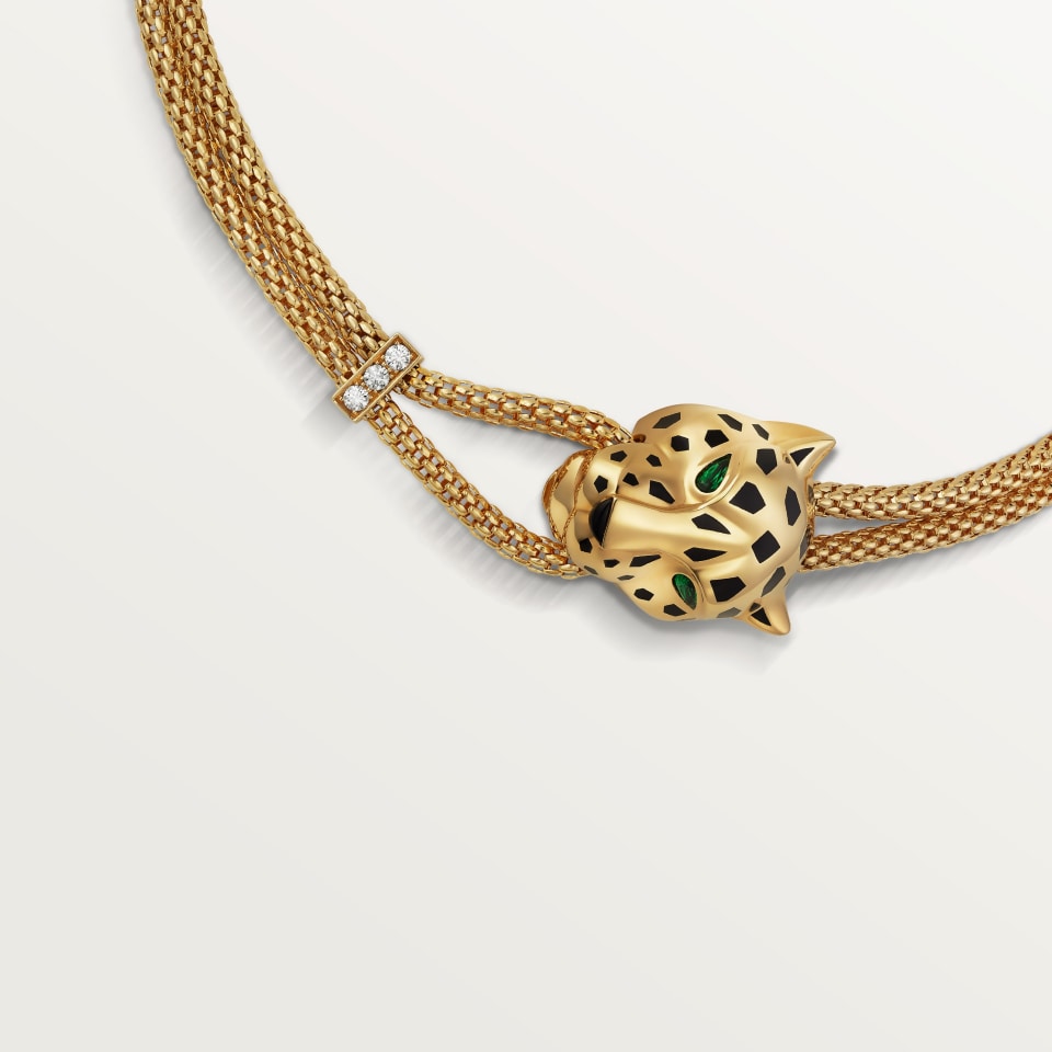 Cartier Panthère de Cartier Necklace Paved Yellow Gold Diamonds