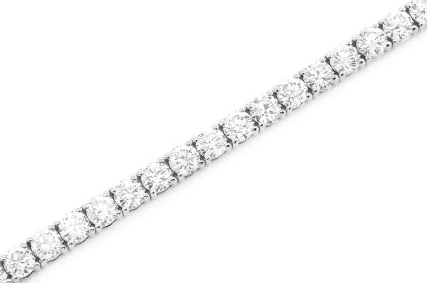 Erkals Jewellers 20pt Prong Set Diamond Tennis Bracelet 18K Gold 10.50ctw
