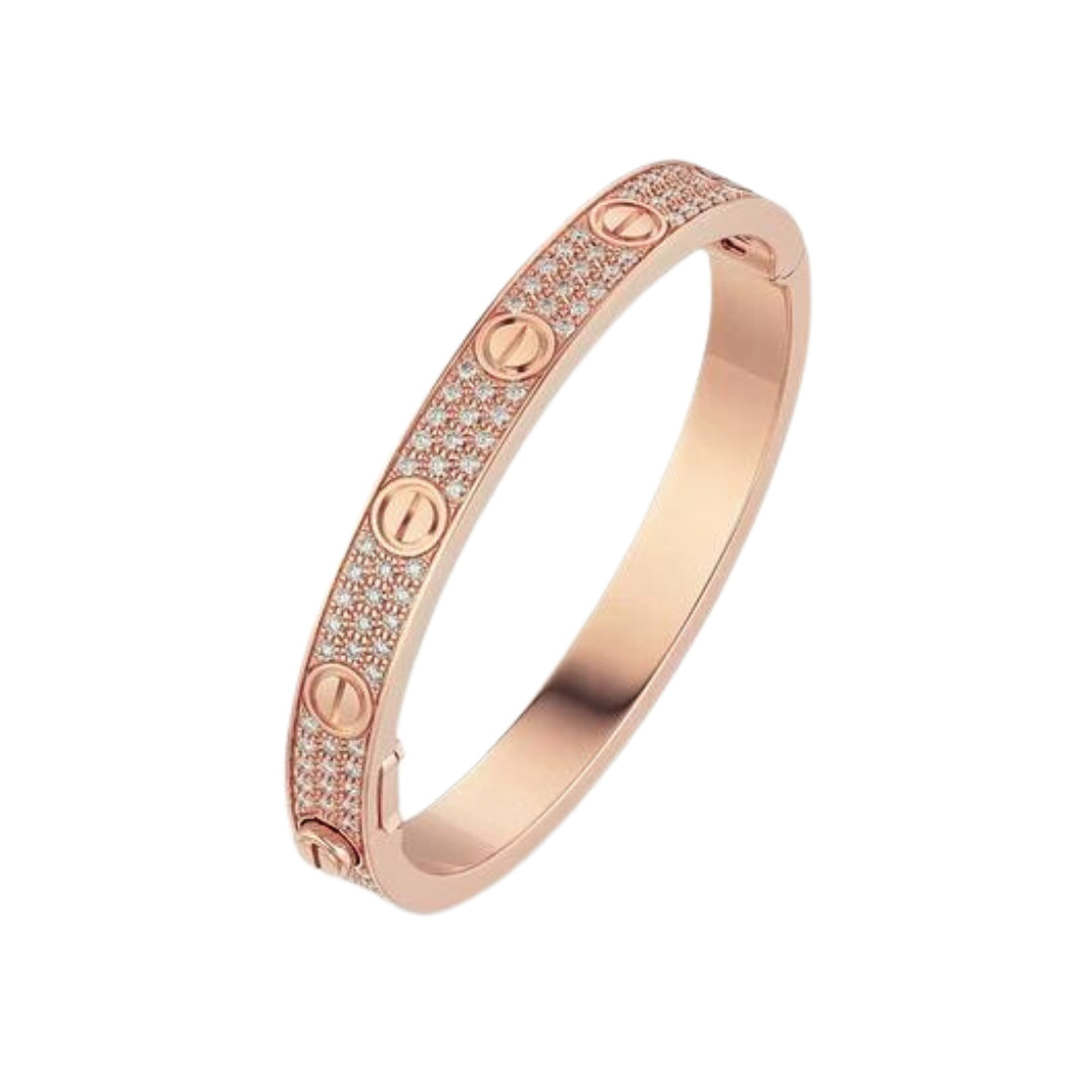 Cartier Love Bracelet Diamond-Paved 18K Rose Gold