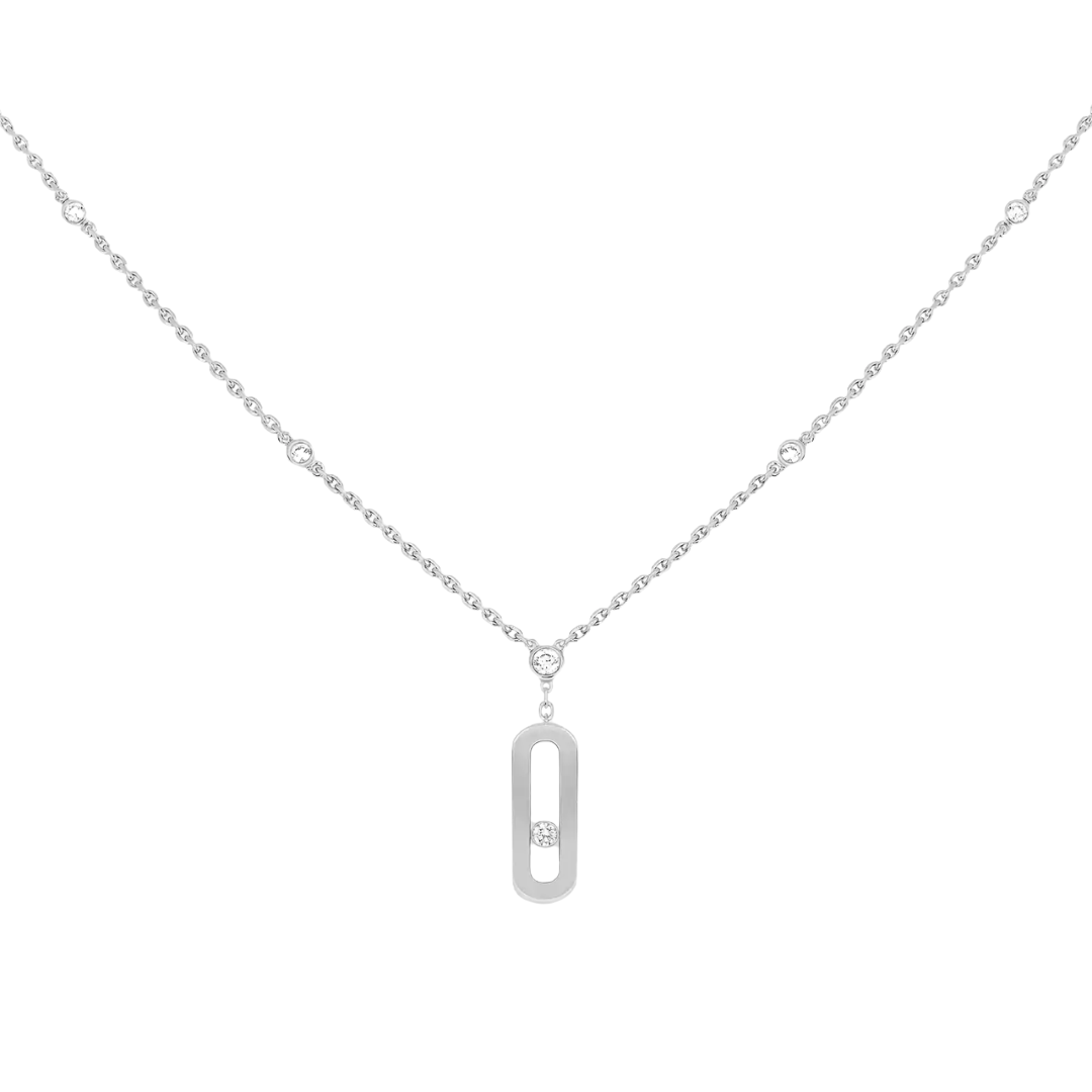 Move Uno Long Necklace 18ct Gold