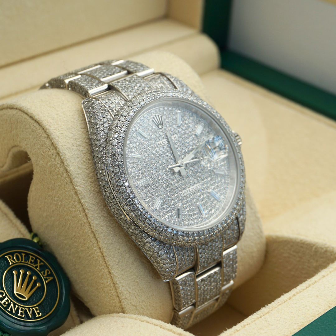 Rolex Datejust 41 126300 HoneyComb Diamond Baguette Dial 2024