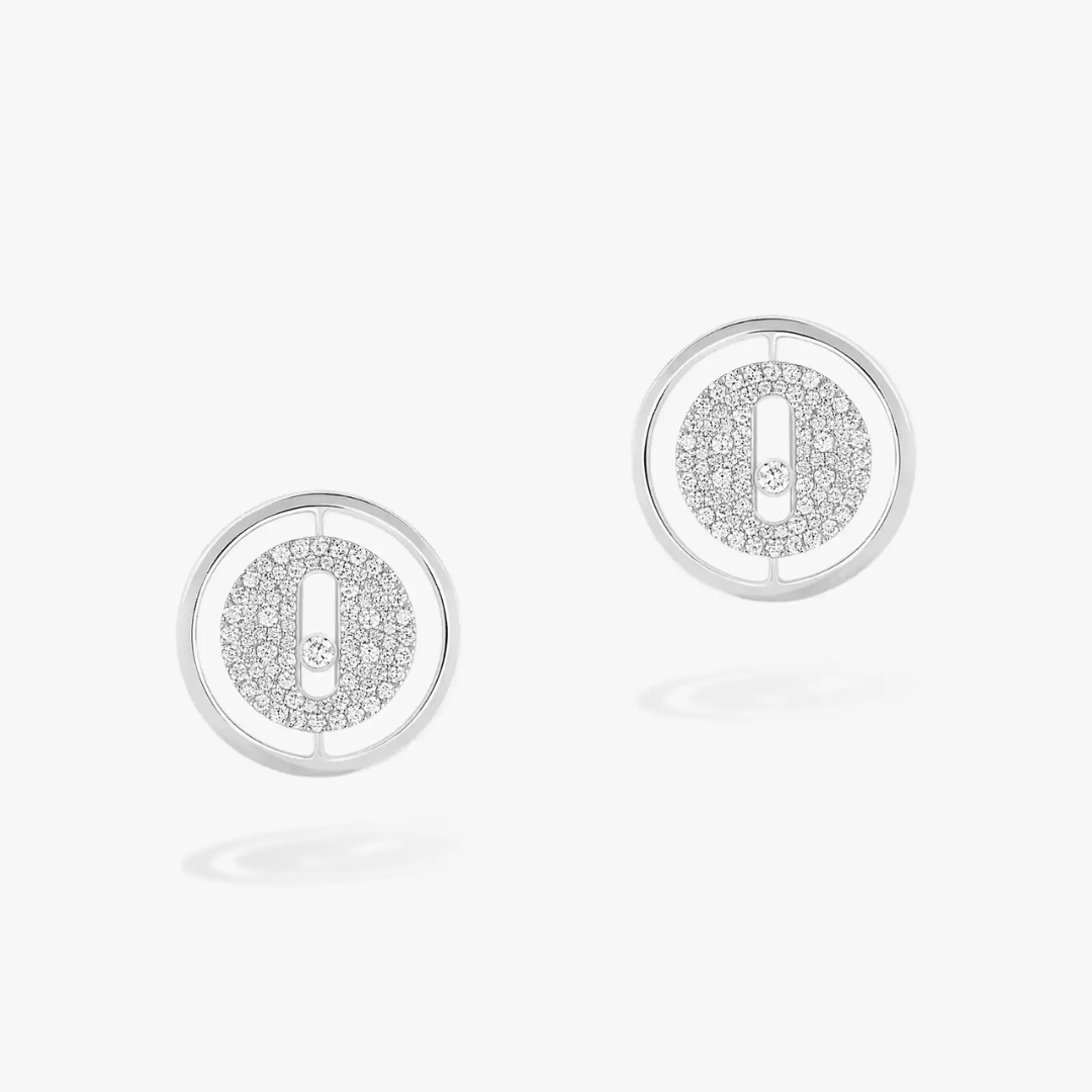 Lucky Move Diamond Pavé Stud Earrings 18ct Gold