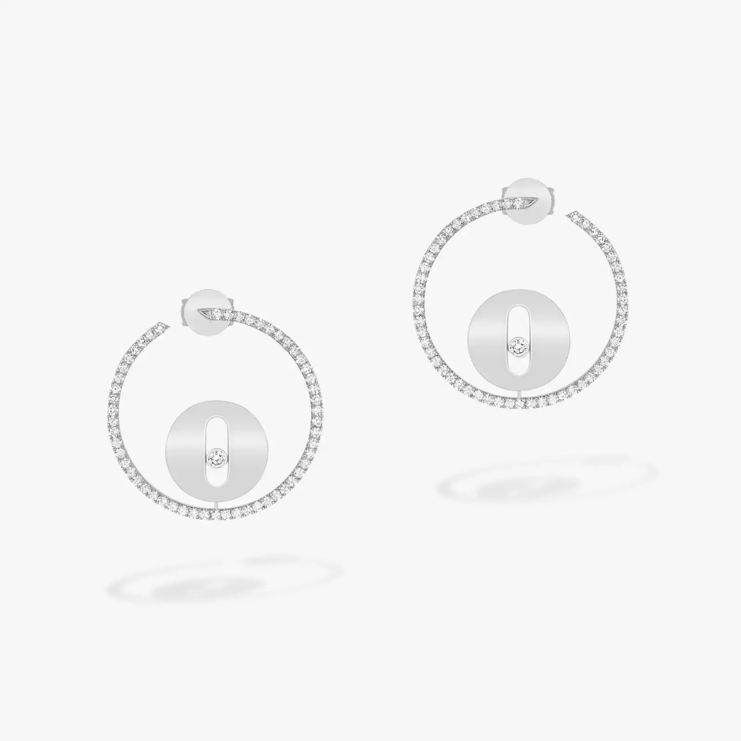 Créoles Lucky Move Small Diamond Earrings 18ct Gold