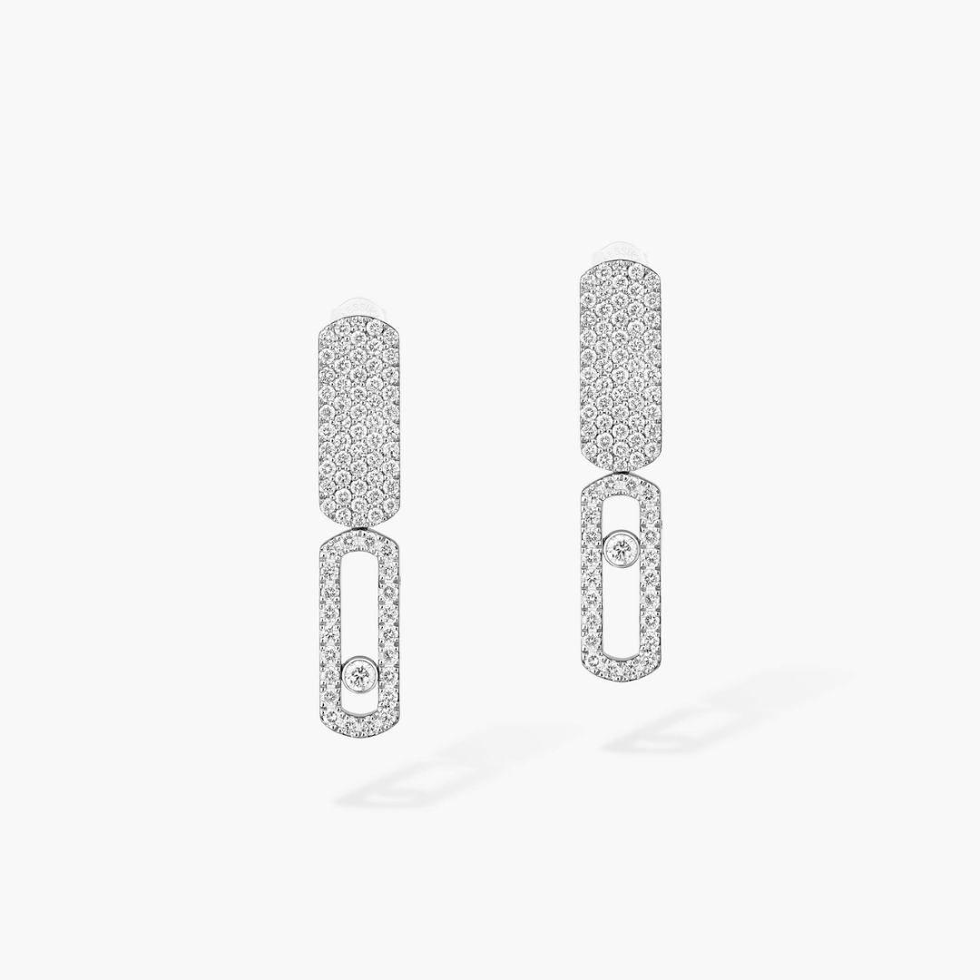 Imperial Move Small Diamond Earrings 18ct Gold
