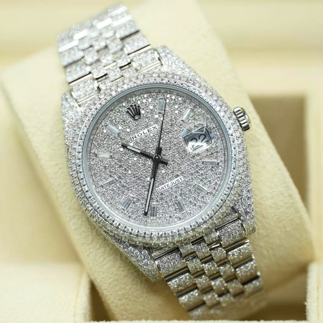 Rolex Datejust 41 126300 HoneyComb Diamond Baguette Dial Jubilee 2024