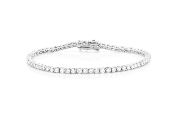 Erkals Jewellers 5pt Prong Set Diamond Tennis Bracelet 18K Gold 3.00ctw