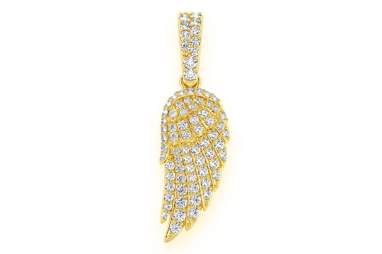 Erkals Jewellers Angel Wing Pendant 18K Gold 0.45ctw