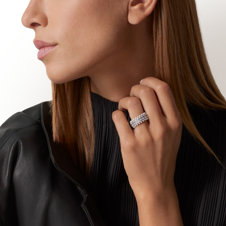 Cartier Clash de Cartier Ring Double Row White Gold