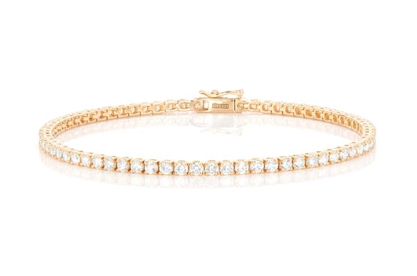Erkals Jewellers 8pt Prong Set Diamond Tennis Bracelet 18K Gold 6.00ctw