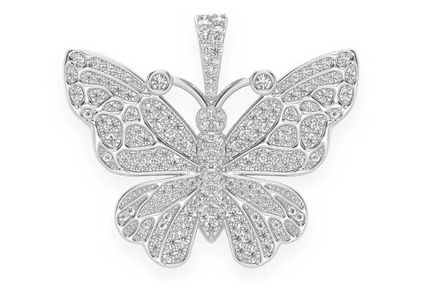 Erkals Jewellers Butterfly Pendant 18K Gold Diamond 1.00ctw