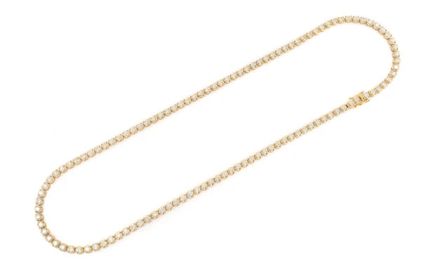 Erkals Jewellers 12pt Crown Set Diamond Tennis Necklace 18K Gold 14.00ctw