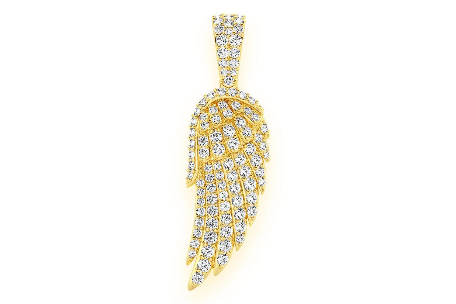 Erkals Jewellers Angel Wing Pendant 18K Gold Diamond 0.85ctw